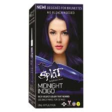 Splat Midnight Hair Color Indigo 6 0 Fl Oz Midnight Hair Splat Midnight Hair Color Dark Hair Dye