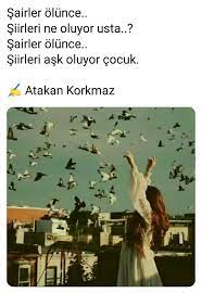 sairler olunce siirleri ne oluyor usta sairler olunce siirleri ask oluyor cocuk atakan korkmaz siir sair ask