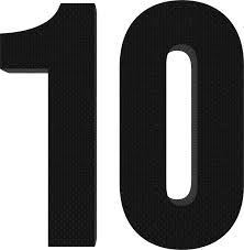 Number 10 Nylon Weave 3D Render. 16653118 PNG