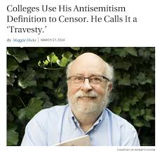 Sohrab Ahmari on X: "The IHRA definition of anti-Semitism has much to  commend it. I've long used it myself. But as its drafter, Ken Stern, has  argued, it's a dangerous tool if