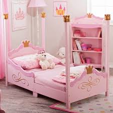 Comfy Kidkraft Princess Girl Toddler Bed Design Offers Pink Finish With Gold Leaf Details And Con Princess Toddler Bed Princess Room Decor Princess Bedroom Set