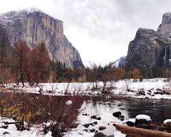 Image of Yosemite National Park, California in winter