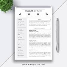 Free templates, simply click and download. Unique Resume Template Editable Cv Template Creative Cv Design Cover Letter Word Resume Instant Download Mac Or Pc Madelyn Allcupation Optimized Resume Templates For Higher Employability