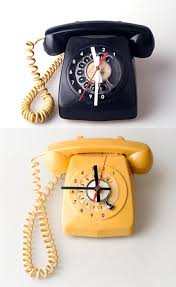 Unconsumption Diy Clock Vintage Telephone Old Phone