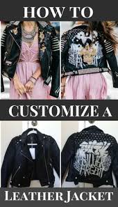 How To Customize Your Leather Jacket For Under 50 Diy Dawn P Darnell Leather Jacket Street Style Painted Leather Jacket Diy Jacket