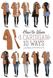 How To Wear And Style 1 Cardigan 10 Different Ways Each Look Under 100 In 2020 Casual Outfit Inspiration Fashion Cute Outfits