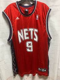 Nba New Jersey Nets Basketball Jersey 9 Yi Boardwalk Vintage