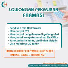 Loker asisten apoteker di puskesmas area garut / l. Loker Rs Yarsis Solo Lowongan Rumah Sakit Jih Solo Acec Ums George Benty1944