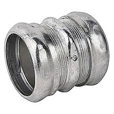 thomas betts tk116a zinc plated steel emt compression coupling 2 inch steel city