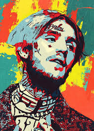 Merch Painting Lil Peep Artwork By Taoteching Art Rapper Art Painting Hip Hop Artwork