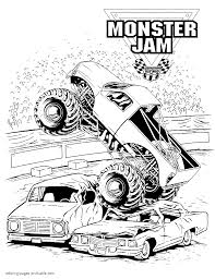 Did you see monster trucks in theaters? Monster Jam Truck Coloring Pages Printable Coloring Pages Printable Com