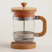 Bamboo French Press Coffee Maker Kaffee Zubereiten Kaffeemaschine Franzosische Presse