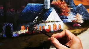 Resim yapmaya uygun olan rich professional serisi, boya pigment oranı yüksek olmasından. How To Painting Hut With Acrylic Akrilikler Evler