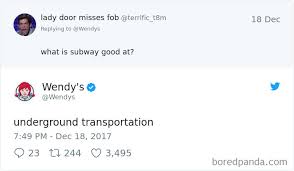 Nothing sticks to him.. ― patricia schroeder. 20 Hilarious Twitter Roasts By Wendy S Twitter That Will Make You Laugh Bored Panda