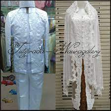 Wedding dress / baju akad nikah / long dress putih / gaun full brokatrp238.800: Satu Pasang Kebaya Akad Nikah Beskap Sepasang Sandal Pengantin Lazada Indonesia