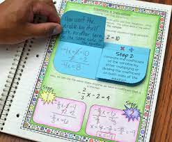 Algebra Interactive Notebook Algebra Interactive Notebooks Math Interactive Notebook Interactive Notebooks
