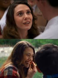 Elizabeth Olsen, Julia McDermott, and playwright Brian Watkins at the  Weather Girl press night afterparty in London