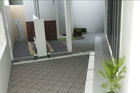 Sisi kanan masjid digunakan untuk tempat wudhu pria,gudang. Photo Tempat Wudhu Pembangunan Masjid Baitul Iman 3 Desain Arsitek Oleh Interior Eksterior Depok Arsitag