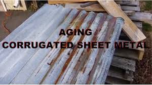 Currently, one of our most popular options for rusted metal sheets is any one of the corrugated metal panel systems. Aging Corrugated Steel Youtube