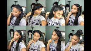 You might find french braid hairstyles to be quite flattering. Natural Hair 8 Braided Styles For Straight Hair Youtube