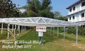 77 Pembuatan Rangka Atap Baja Ringan Untuk Kolam Lele Bioflok Bantuan Kkp Di Ponpes Al Hikmah Blora Juli 2017 Wija Baja Ringan