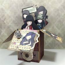 Complete with everything you need to make your own cards, from templates, folded card blanks, envelopes, toppers and embellishments, it's never been so easy to get crafty! Gorjuss Box Card Docrafts Com Card Box Pop Up Box Cards Exploding Box Card