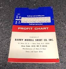 barry morell shirt co nos profit chart advertising 4 50