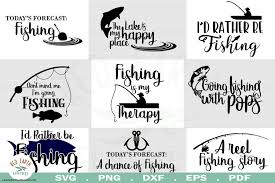 Download Fishing Quotes Bundle Svg Fish Shirt Decal Svg Eps Png Dxf 662395 Cut Files Design Bundles