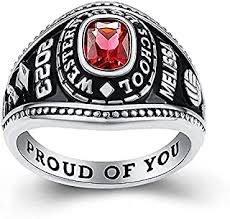 Engravings are the perfect way to show your partner how much you think of them. Amazon Com College Rings