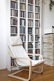 Poang Chair Small Apartment Living Home Living Room Bookcase