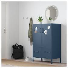 Idasen Cabinet With Smart Lock Blue 31 1 2x46 7 8 Ikea Kastdeuren Lades Huiskamerideeen