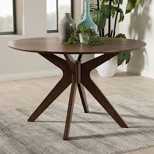 Our 39.5 round table offers a clean, simple aesthetic that is both stylish and functional. Baxton Studio Monte Mid Century Round Dining Table