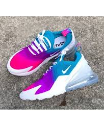 Nike Air Max 270 Custom Blue Purple Hyper Pink Nike Air Shoes Sneakers Nike Sneakers Nike Air Max