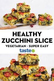 Healthy Zucchini Superfood Slice Recipe Slices Recipes Healthy Healthy Zucchini Slice