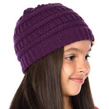 Effortless basics and iconic fashion favorites for women, men and kids. Purple Kids Knit Beanie Hat From Cc Brand