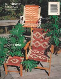 Southwest Earth Macrame Chairs Macrame Patio Lawn Chair Etsy In 2020 Patterned Chair Patio Lawn Chairs Lawn Chairs
