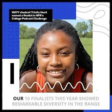 Congratulations to our student and intern Trinity Hunt