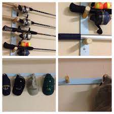 Crafts With Wine Corks Fishing Rod Holders And A Hat Rack Fishing Rod Holder Fishing Rod Rack Fishing Rod Storage Diy