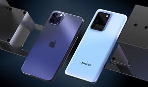 Iphone 12 Pro Max In Premium Gold Finish Sits Next To Mystic Bronze Galaxy Note 20 Ultra In Almost Realistic Concept