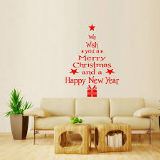 Christmas decorations are possible in small spaces. Merry Christmas Wall Sticker Pvc Self Adhesive Xmas Tree Wall Decals Home Decor Buy At A Low Prices On Joom E Commerce Platform