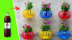 Recycle Plastic Bottles Into Hanging Lantern Flower Pots For Old Walls Vertical Garden Ideas Youtube