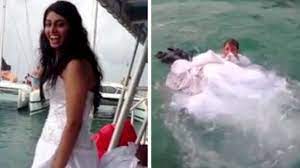 Was sind die wichtigsten kriterien für die richtige hochzeitskleider? Diese Braut Hatte Niemals Mit Ihrem Brautkleid Ins Wasser Springen Durfen