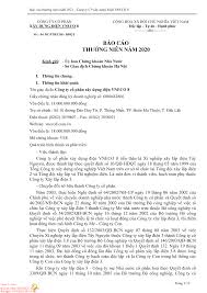BÁO CÁO THƯỜNG NIÊN NĂM 2020 - Nguoiquansat.vn