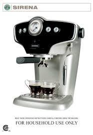 Starbucks ® coffee in an instant. Starbucks Sirena User Manual Pdf Download Manualslib