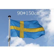 As the above picture of the swedish flag indicates the overall background is blue with a yellow cross. Festival 3 5ft Decoration Hanging Banner Swedish Sweden Flag Buy At A Low Prices On Joom E Commerce Platform