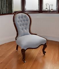 Buttoned Victorian Nursing Chair In Romo Linara Cotton Linen Blend Victorian Chair Nursing Chair Chair