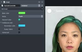 Split Hair segmentation effect