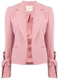 Roksanda Bow Cuff Blazer Farfetch Business Attire East Fashion Work Attire