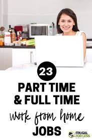 A List Of 23 Work From Home Jobs That Will Give You Full Time Or Part Time Work Most Of These Require Li Work From Home Jobs Working From Home Single Mom Jobs