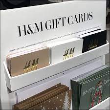 Giftcard gibt es bei ebay! H M Gift Card Cardboard Display Stand Fixtures Close Up